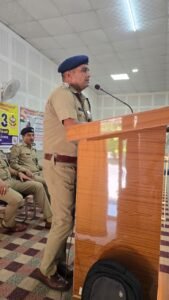पटेल की 150वीं जयंती के द्विवार्षिक आयोजन पर प्रशिक्षु आरक्षियों को राष्ट्रसेवा व नशा तस्करी की रोकथाम एवं कानून संबंधी महत्वपूर्ण जानकारी दी गई